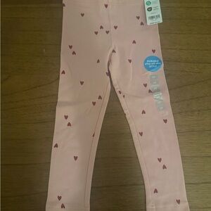Carter's Pink Heart Pattern Leggings